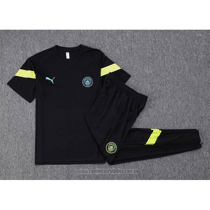Chandal del Manchester City Manga Corta 2022-2023 Negro